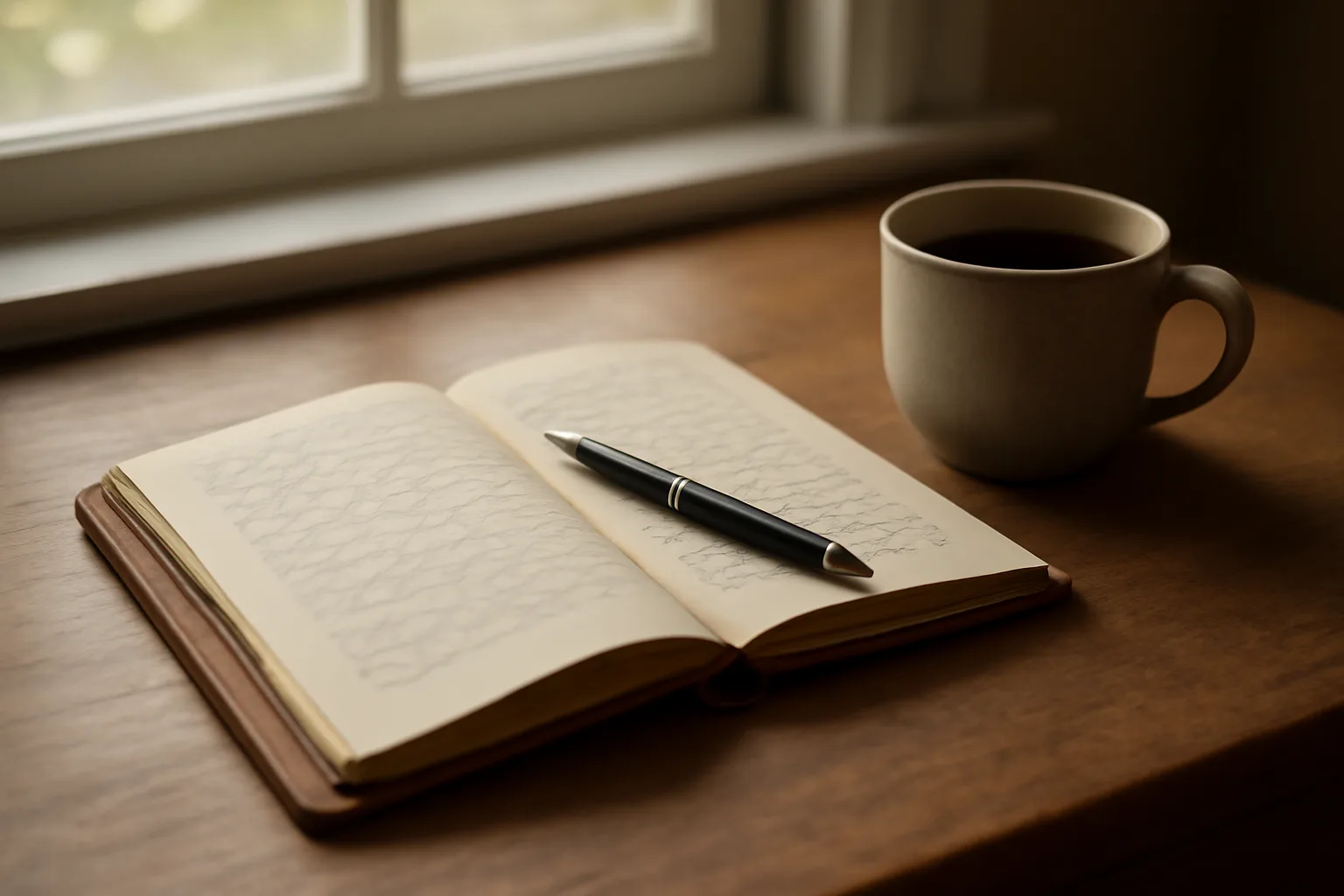 Notebook and coffee on a desk, representing starting a respite provider business in Arizona